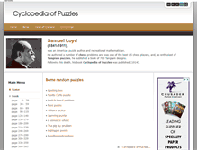 Tablet Screenshot of cyclopediaofpuzzles.com